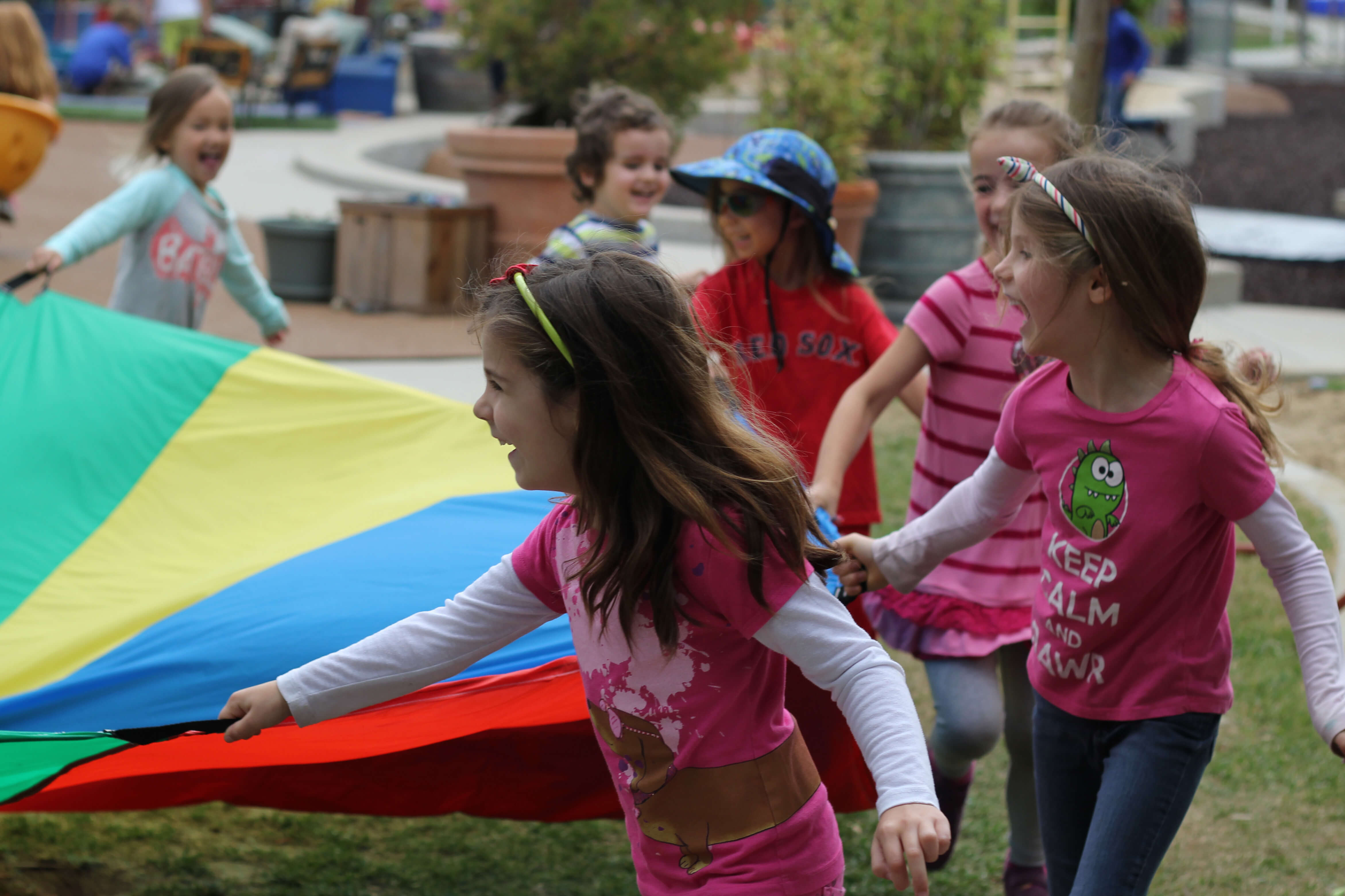 Children playing at the Orfalea Family and ASI Children’s Center